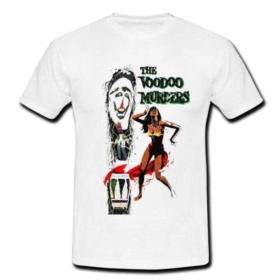 The Voodoo Murders Dancer Mens Retro Vintage T-Shirt Tiki Hula Hawaiian Hawaaii