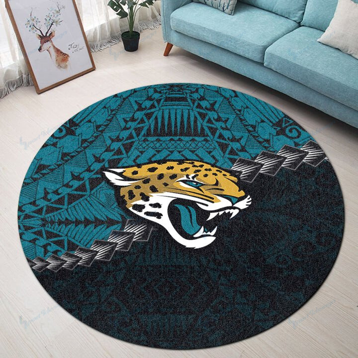 Jacksonville Jaguars Round Rug 32