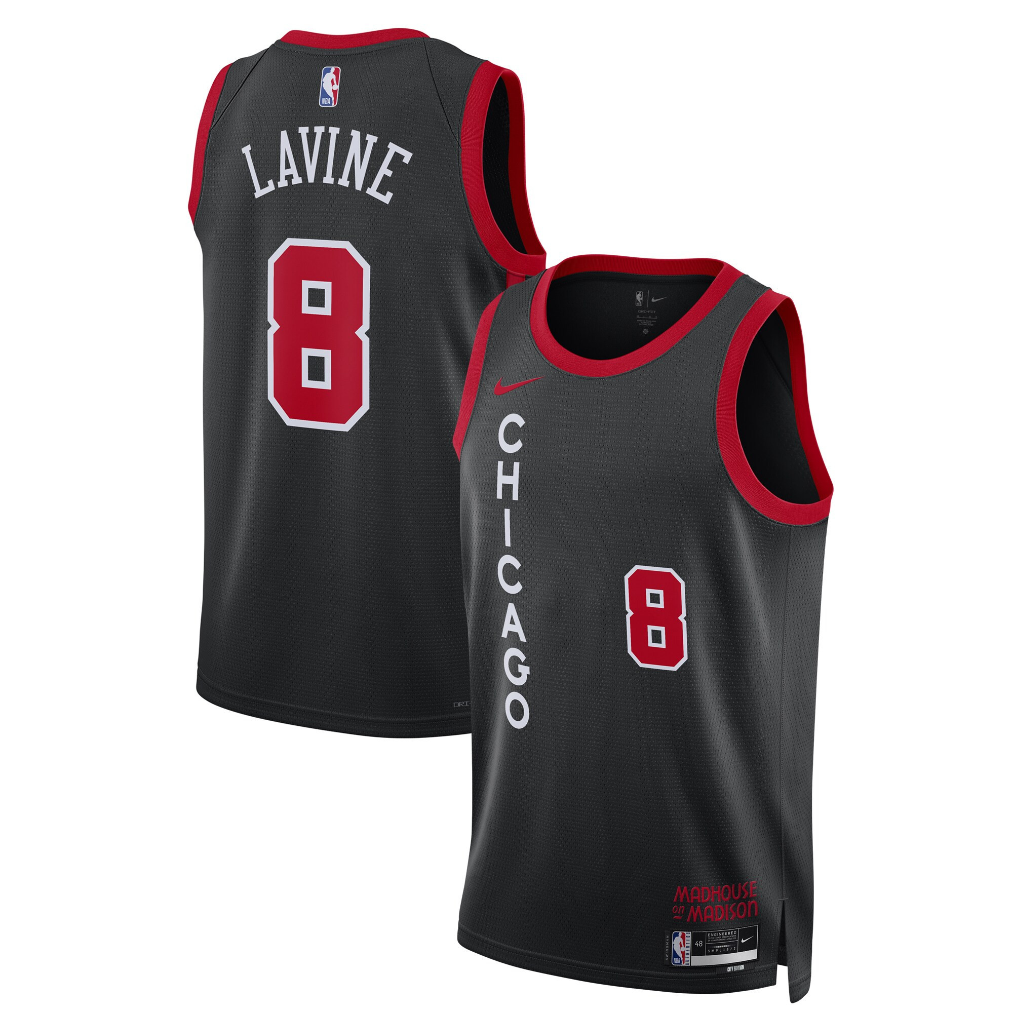 Zach Lavine Chicago Bulls 2024 City Edition Jersey Black – All Stitched