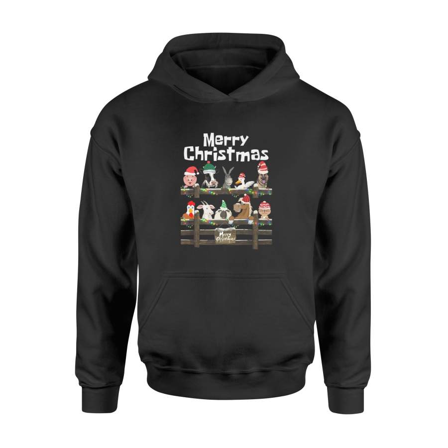 Cattle Christmas T-Shirt Farm Rancher Animal Lover – Standard Hoodie