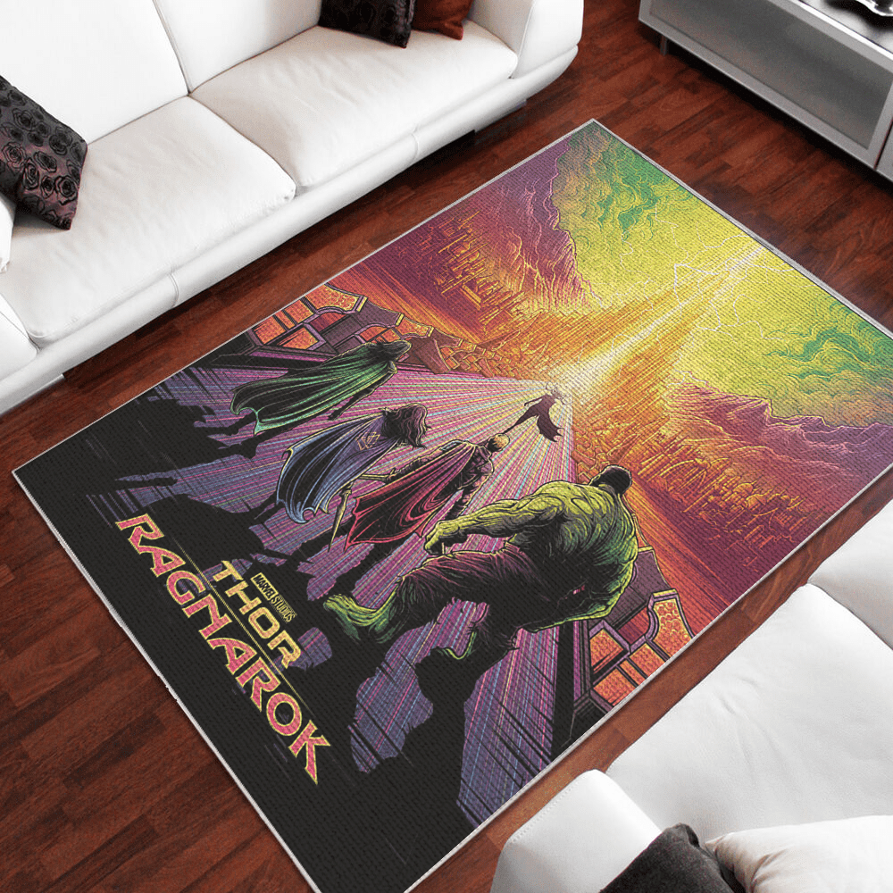 Thor Ragnarok Area Rug – Home Decor – Bedroom Living Room Decor, Living Room Rugs, Floor Decor