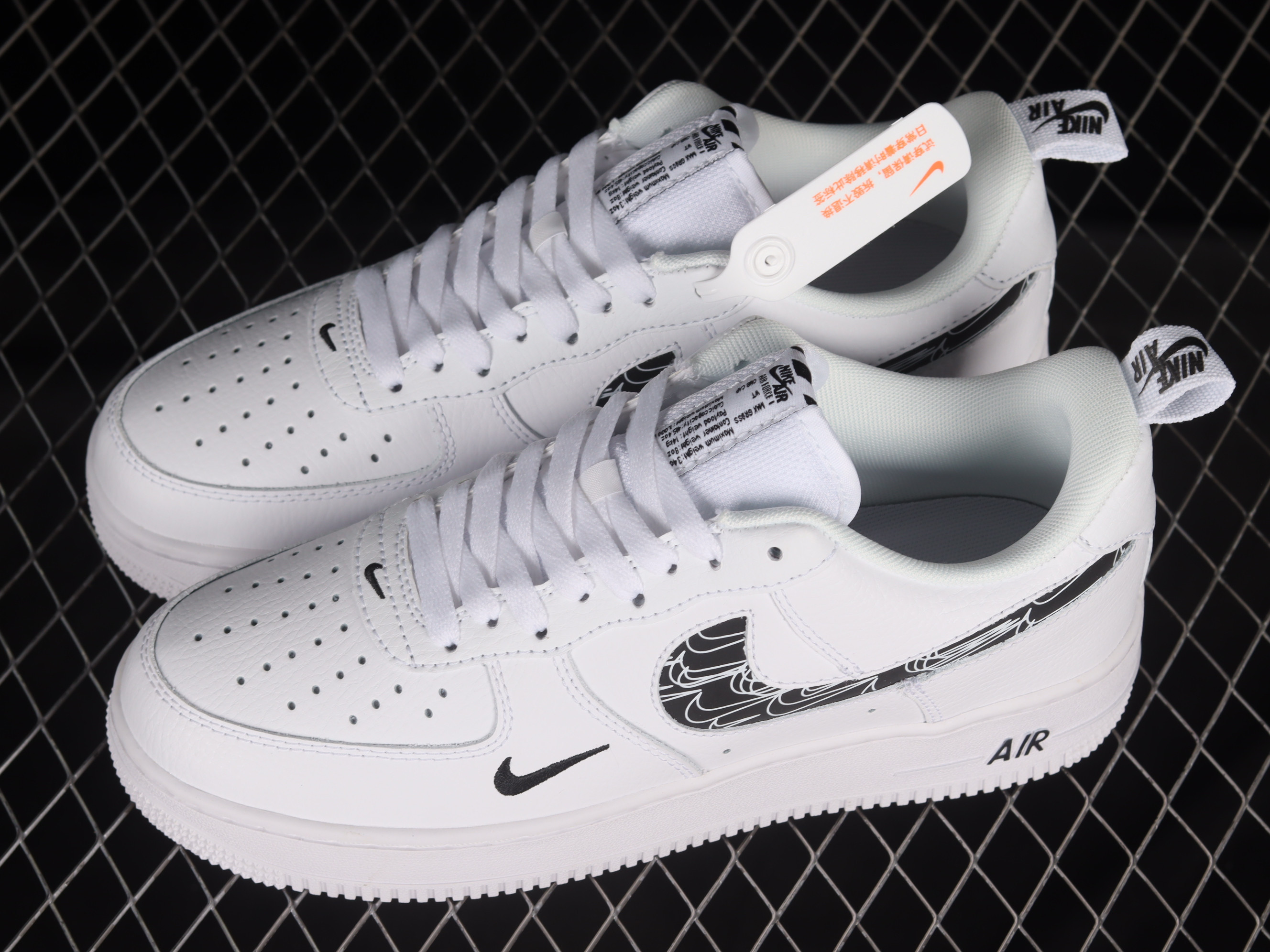 Nike Air Force 1 ’07 BlackWhite Shoes Sneakers SNK115963324