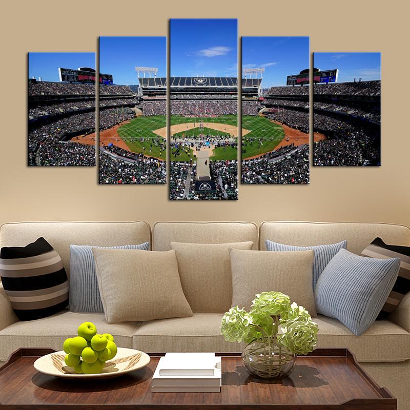 Las Vegas Raiders Oakland Coliseum Wall Canvas – Donelanetop Store