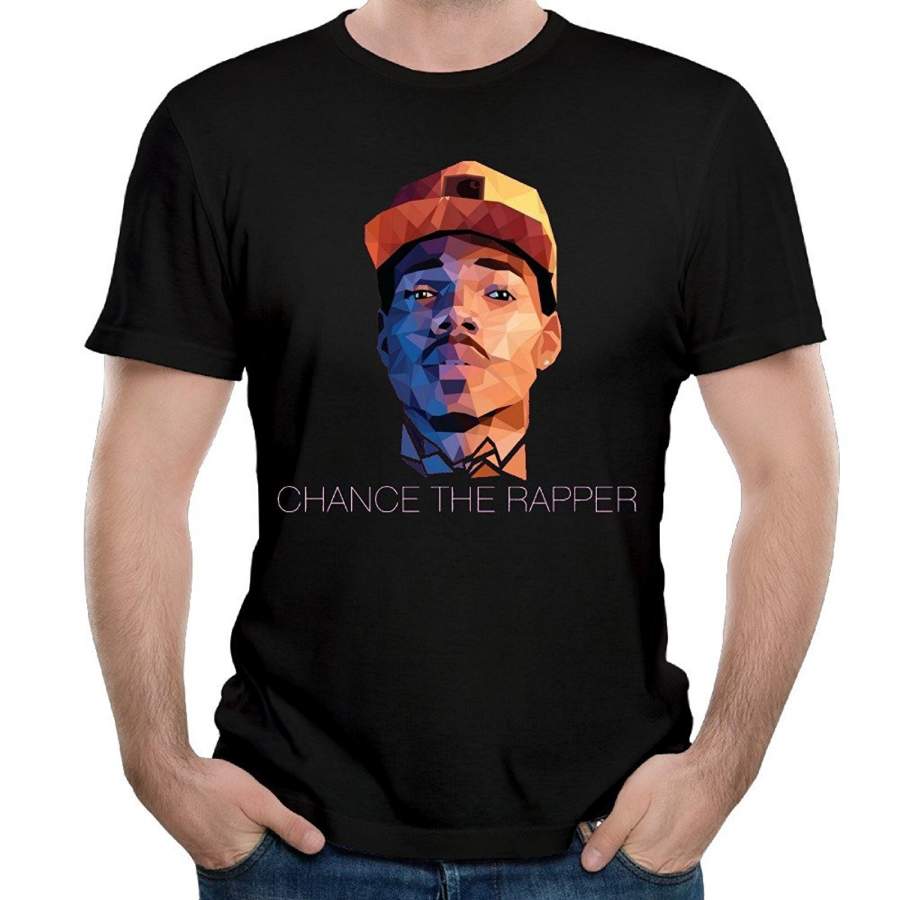 Custom Funny Mens T Shirt Man’s Singer Chance The Rapper Cool Portrait Cool Shirts Short Sleeve Summer Men’s T-shirts
