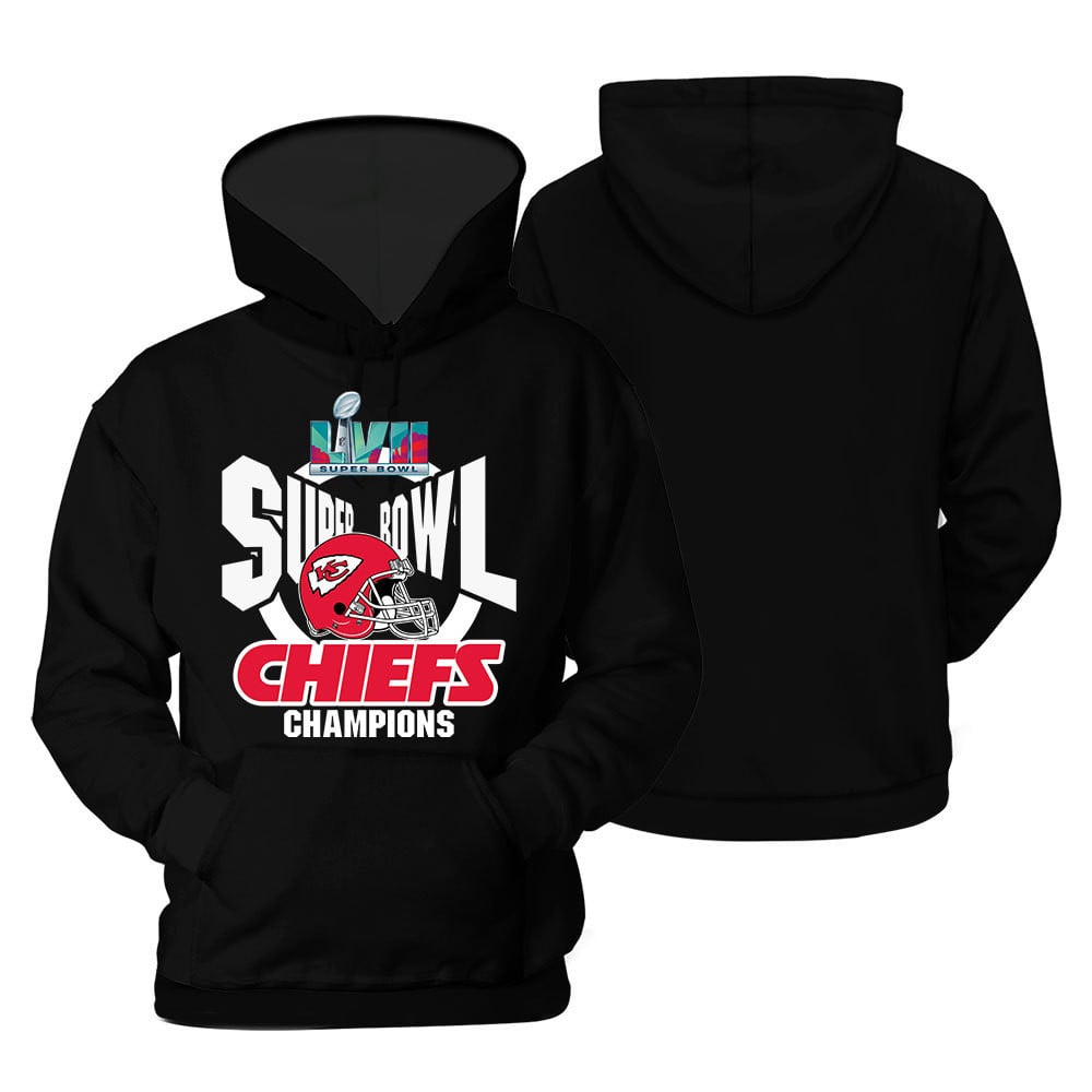 Kansas City Chiefs Superbowl 2023 Champion Print 2D Hoodie