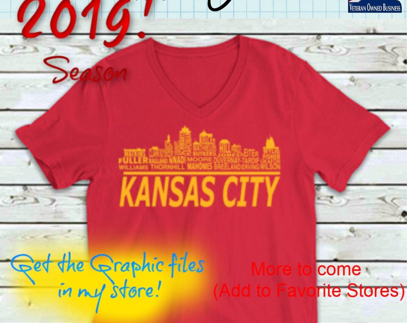 Kansas City Chiefs 2019 Pro Football Team Skyline T Shirt