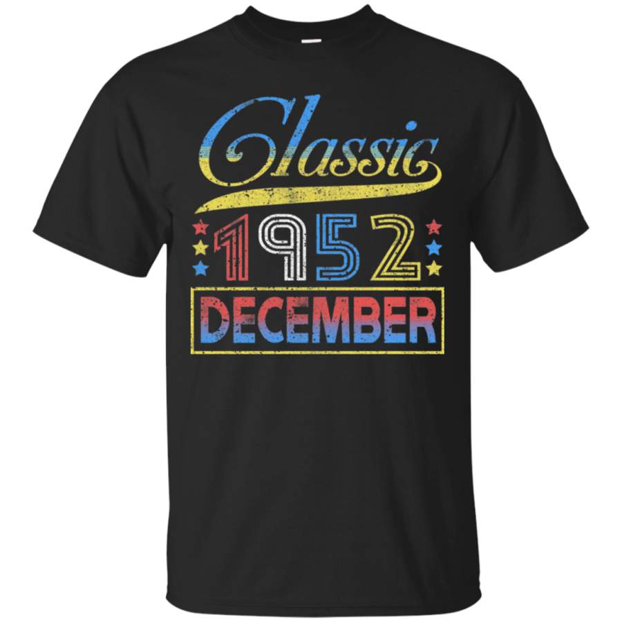 AGR Classic 1952 December Great Vintage Birthday T-Shirt