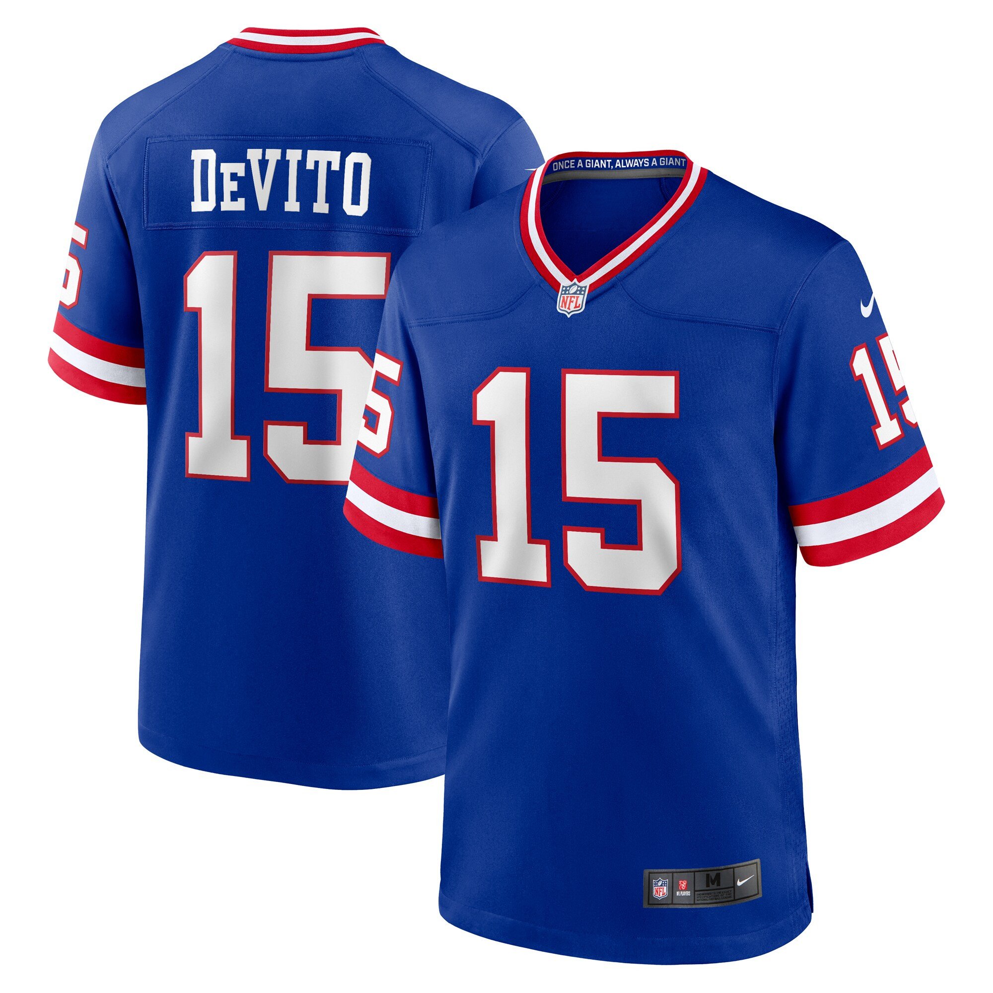 Tommy Devito New York Giants Alternate Jersey – Royal – All Stitched