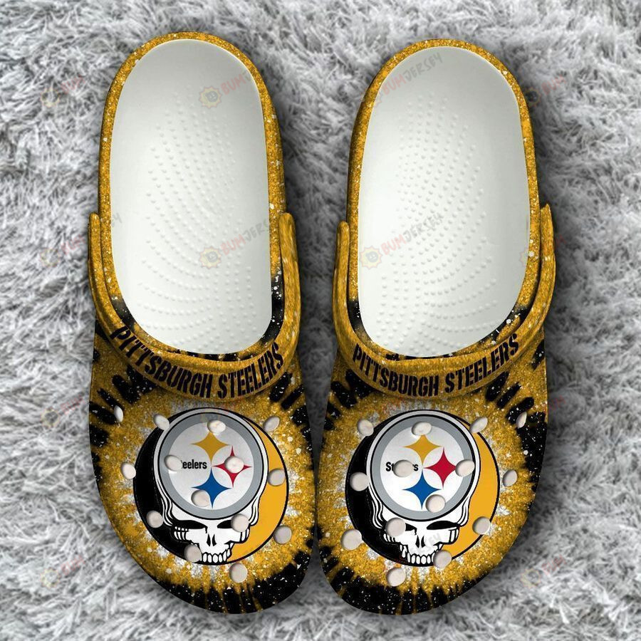 Pittsburgh Steelers Grateful Dead Classic Crocs Crocband Clog Comfortable Water Shoes – Aop Clog