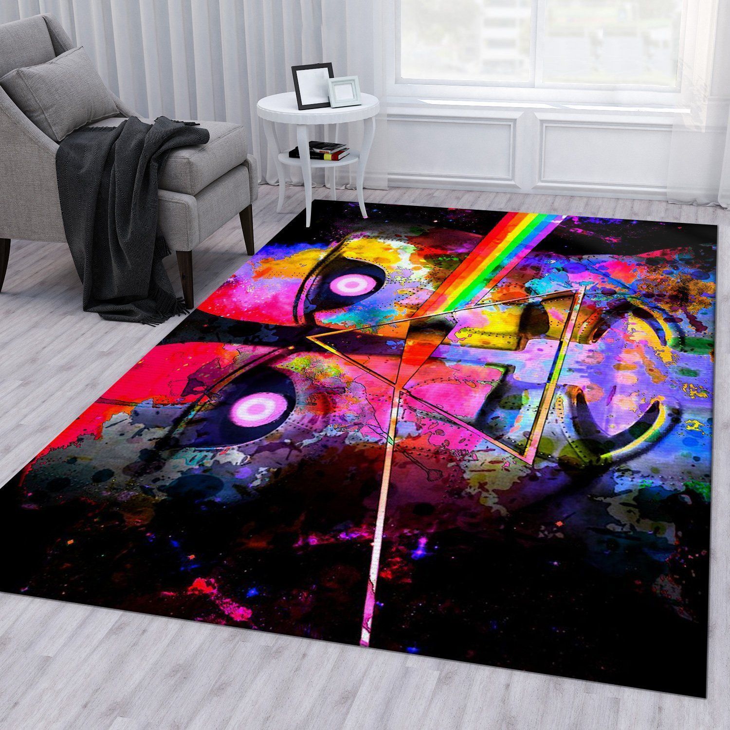 Pink Floyd Psychedelic Art Area Rug Bedroom Rug Home Us Decor