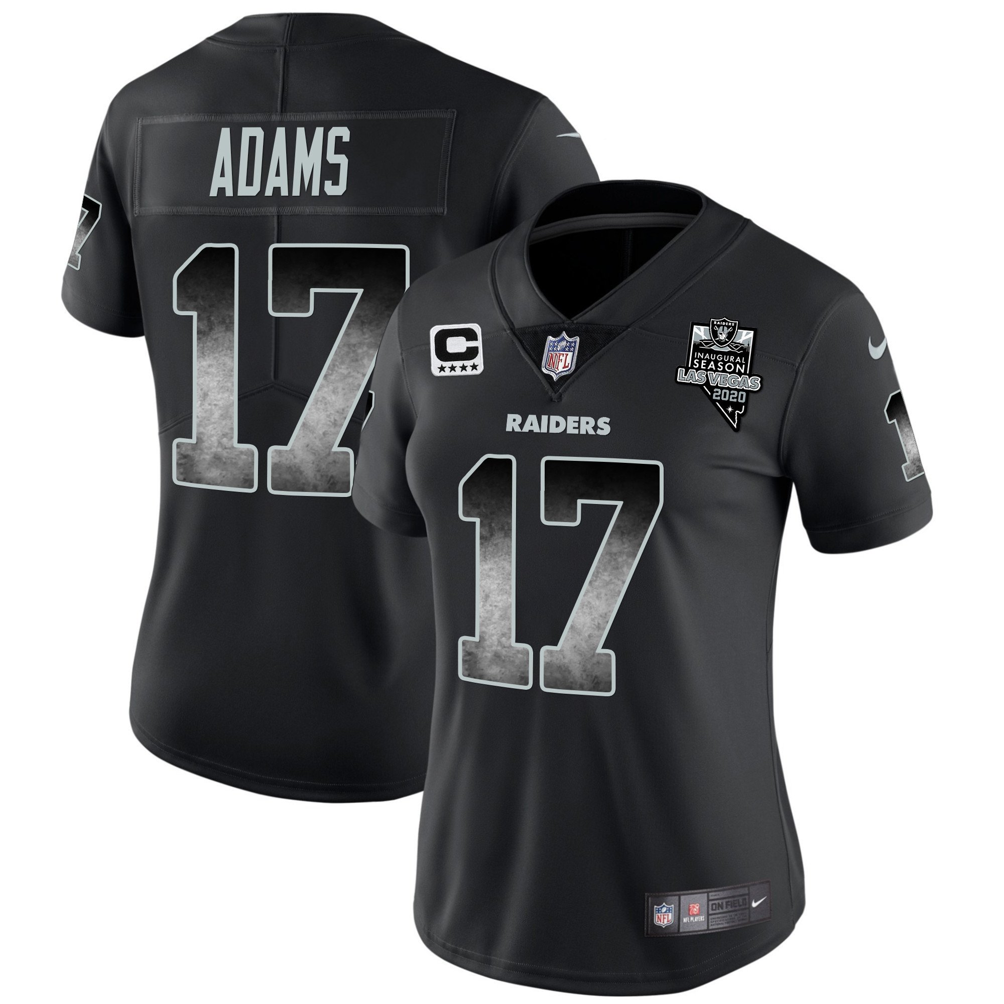 Women’S Raiders Arch Smoke Vapor Jersey – All Stitched