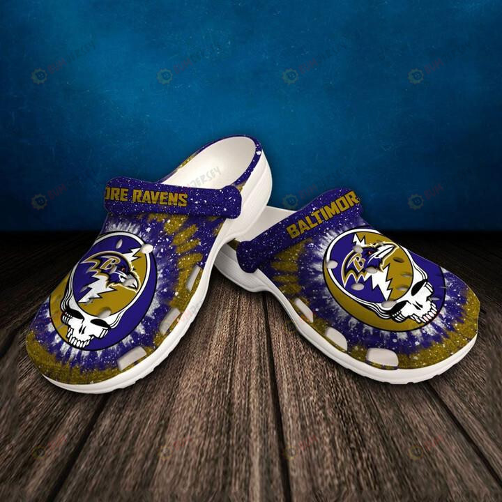 Baltimore Ravens Yellow Blue Crocband Crocs Clogs – Aop Clog