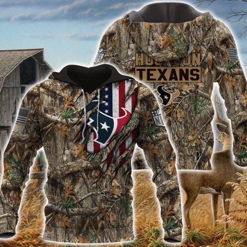 23-Houston Texans, Hoodie, Sweatshirt… Realtree Camo