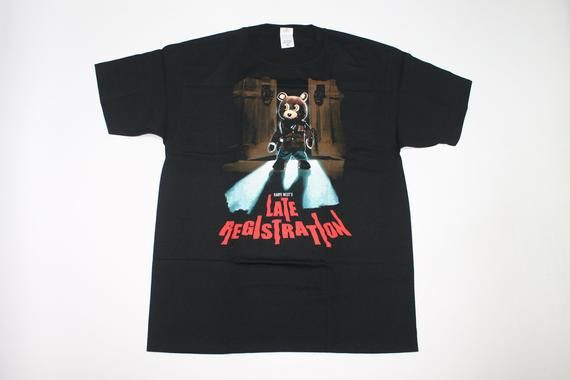 2000S New Kanye West Shirt Late Registration Tour Shirt Hip Hop Men S Shirt