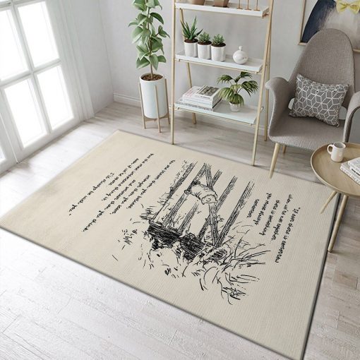 Winnie The Pooh Rug All Over Print Logo Custom Area Rug Carpet Full Sizes Home Living Rug Carpet Decor