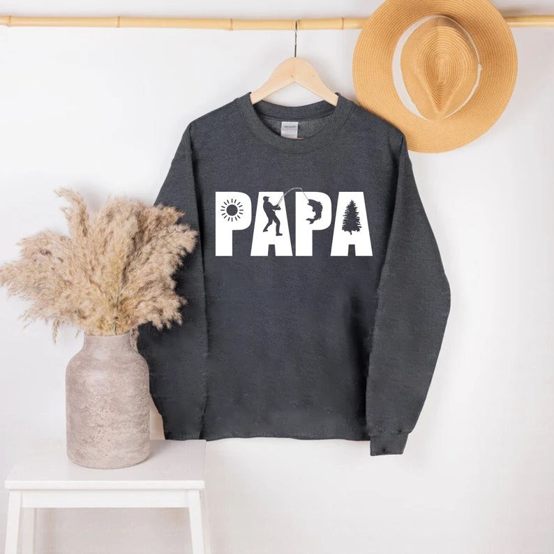 Fishing Life Sweater, Gift For Papa, Dad Apparel, Fishing Lover Husband Gift, Gift For Grandpa