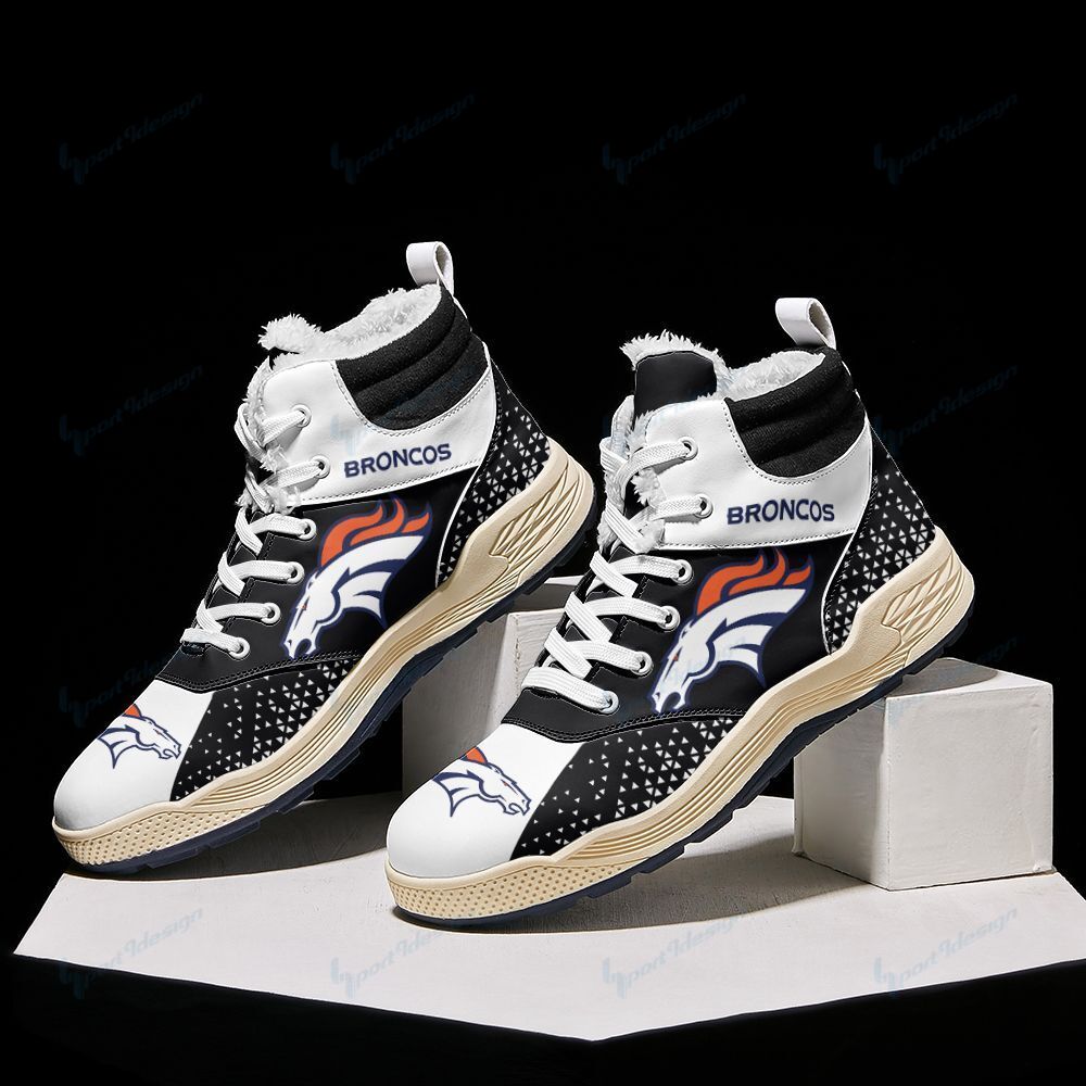 Denver Broncos Winter High Top Fashion Sneaker 50