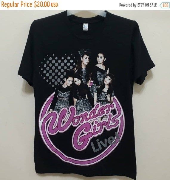 Wonder Girls Shirtpromo Usa Live Tour K Pop Concert Dance Pop Girl Group Korean Yeeun Sunye Sunmi Hyuna Sohee Tops S Shirt