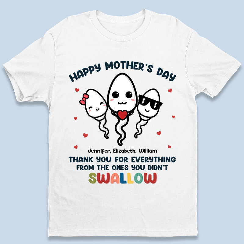 Thank You Mom For Everything – Family Personalized Custom Unisex T-Shirt, Hoodie, Sweatshirt – Mother’S Day, Birthday Gift For Mom