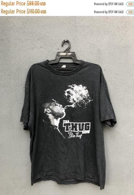 Clearance On Tha Thug Starring Slim Thug Show Shirthip Hop Rappers Gangsta Rap Lex Luger Houston Texas Mike Jones Concert Tour Shirt