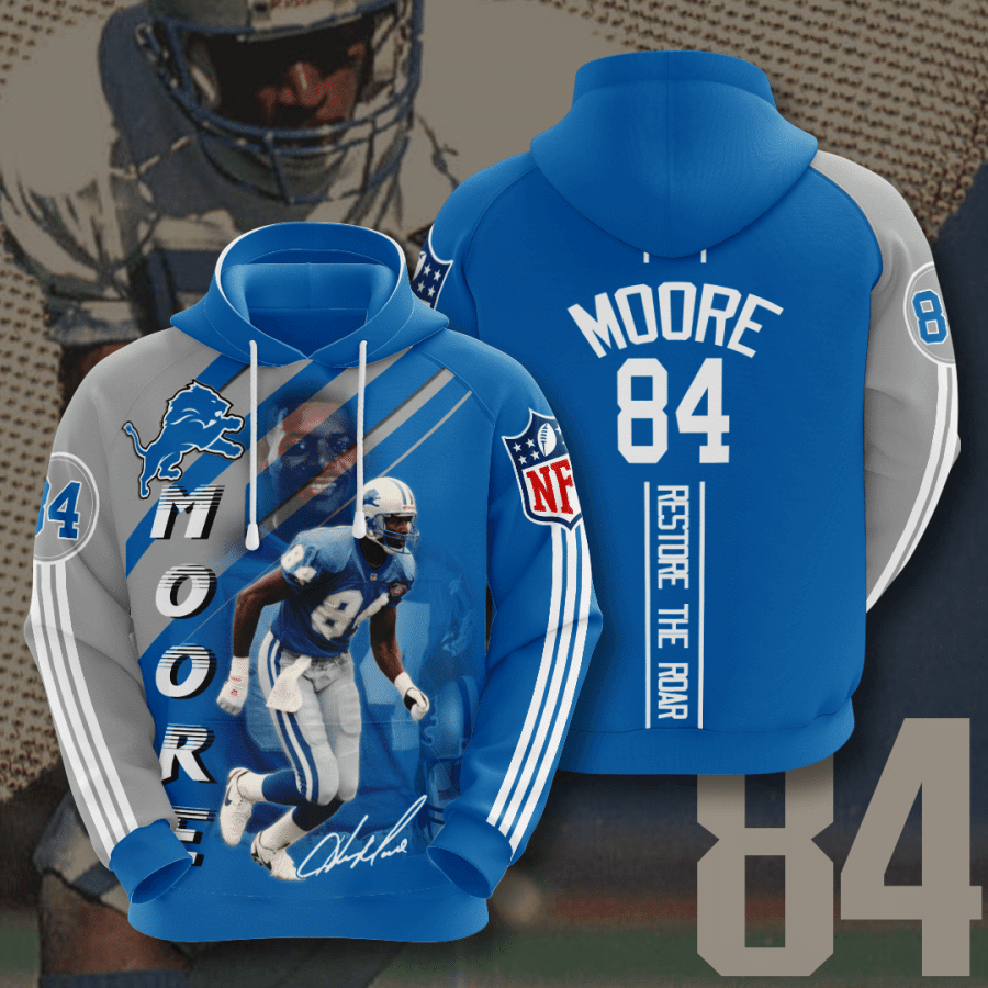 Detroit Lions Herman Moore 31 Unisex 3D Hoodie Gift For Fans