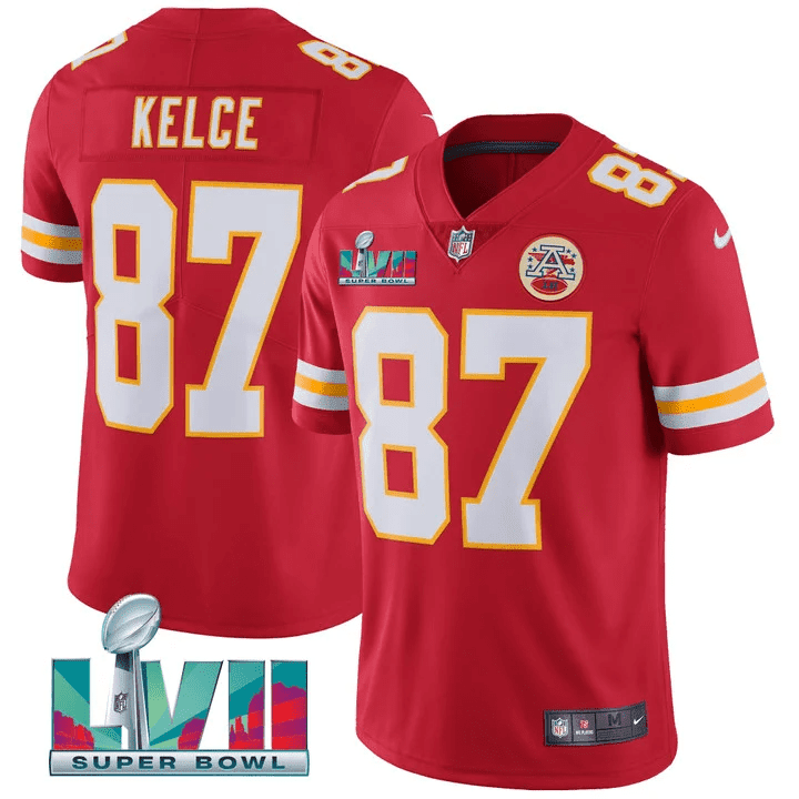 Travis Kelce Kansas City Chiefs Super Bowl Lvii Patch Jersey Collection – All Stitched