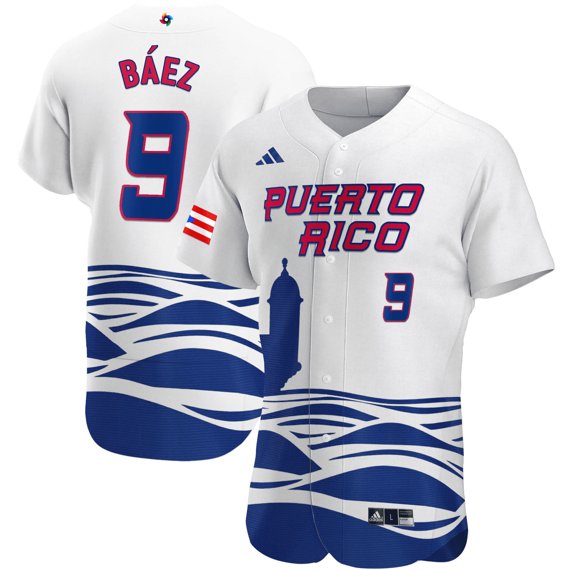 Youth’S Puerto Rico 2023 World Baseball Classic Flex Base Jersey – All Stitched