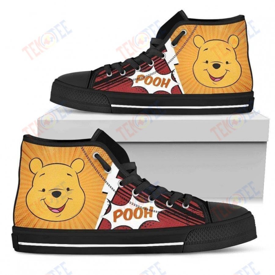 Mens Womens Pooh High Top Vans Shoes TMT664