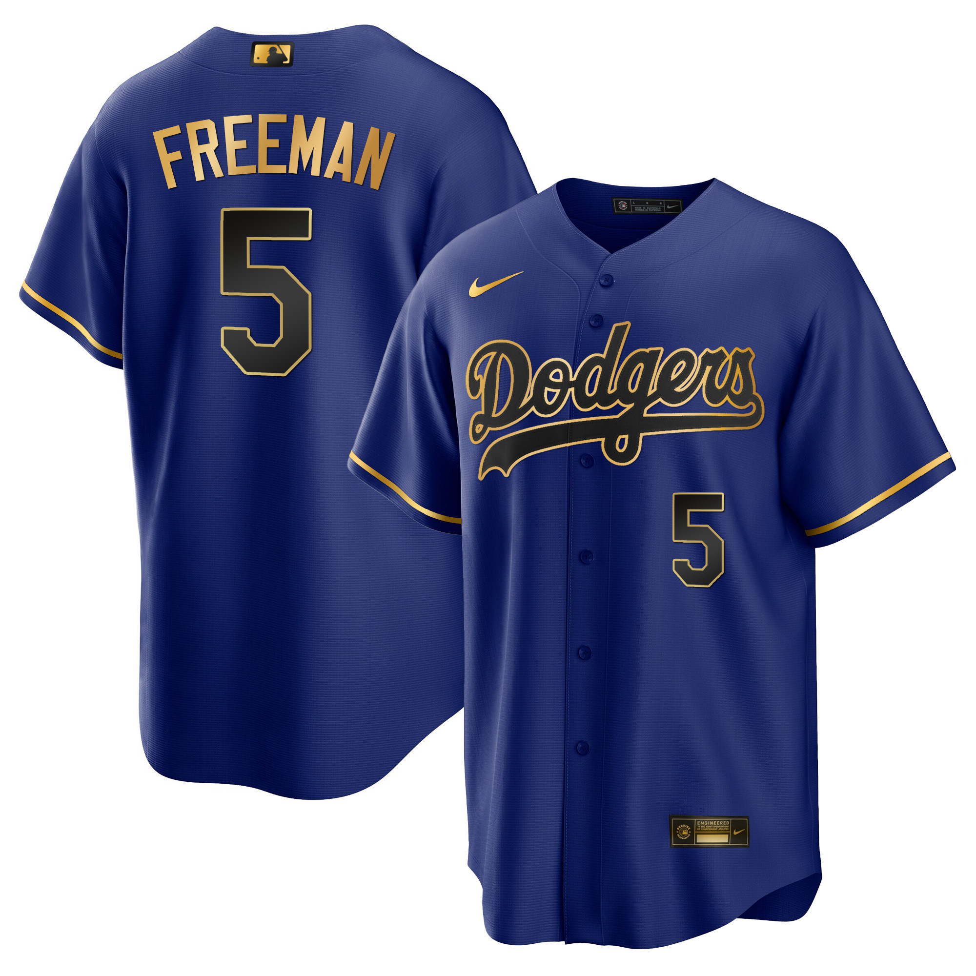 Men’S Los Angeles Dodgers Cool Base Gold Jersey – All Stitched