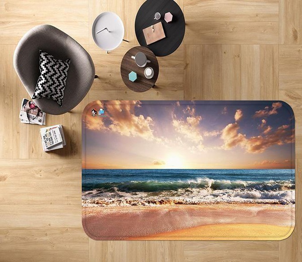 Beautiful Sunset Sea View Area Rug H …