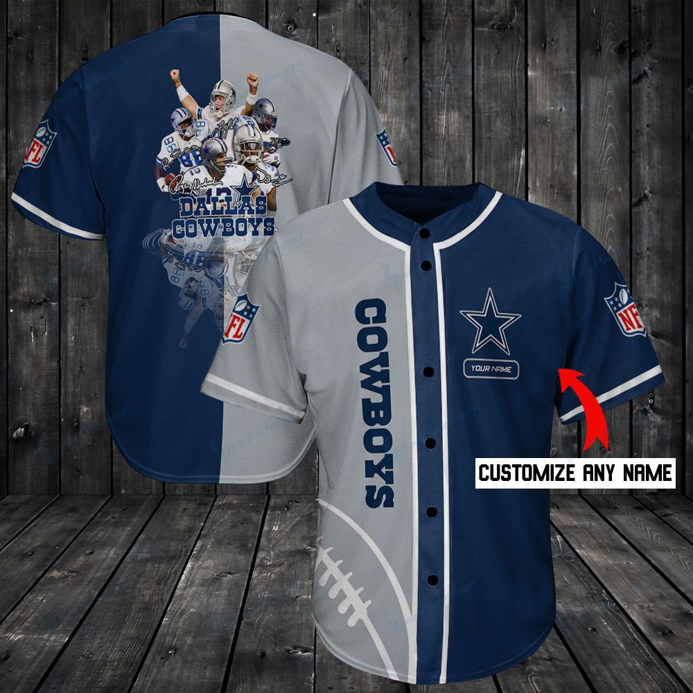 Dallas Cowboys Personalized Baseball Jersey Shirt 93