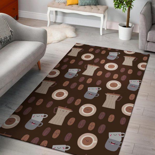 Cute Coffee Pattern Print Home Decor &hellip;