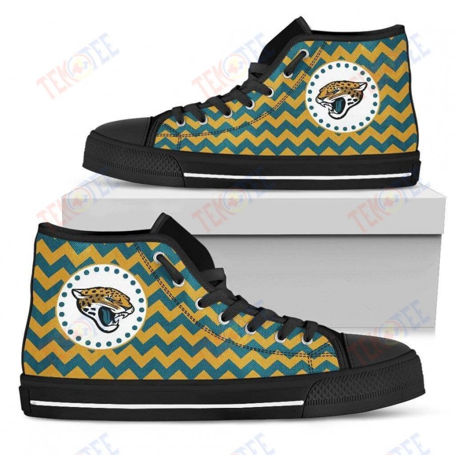 Mens Womens Jacksonville Jaguars High Top Shoes Chevron Broncos 3D Printable TMT727