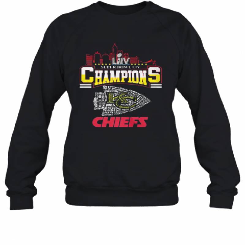 Super Liv Bowl Champios Kansas City Chiefs Football Team Sweatshirt