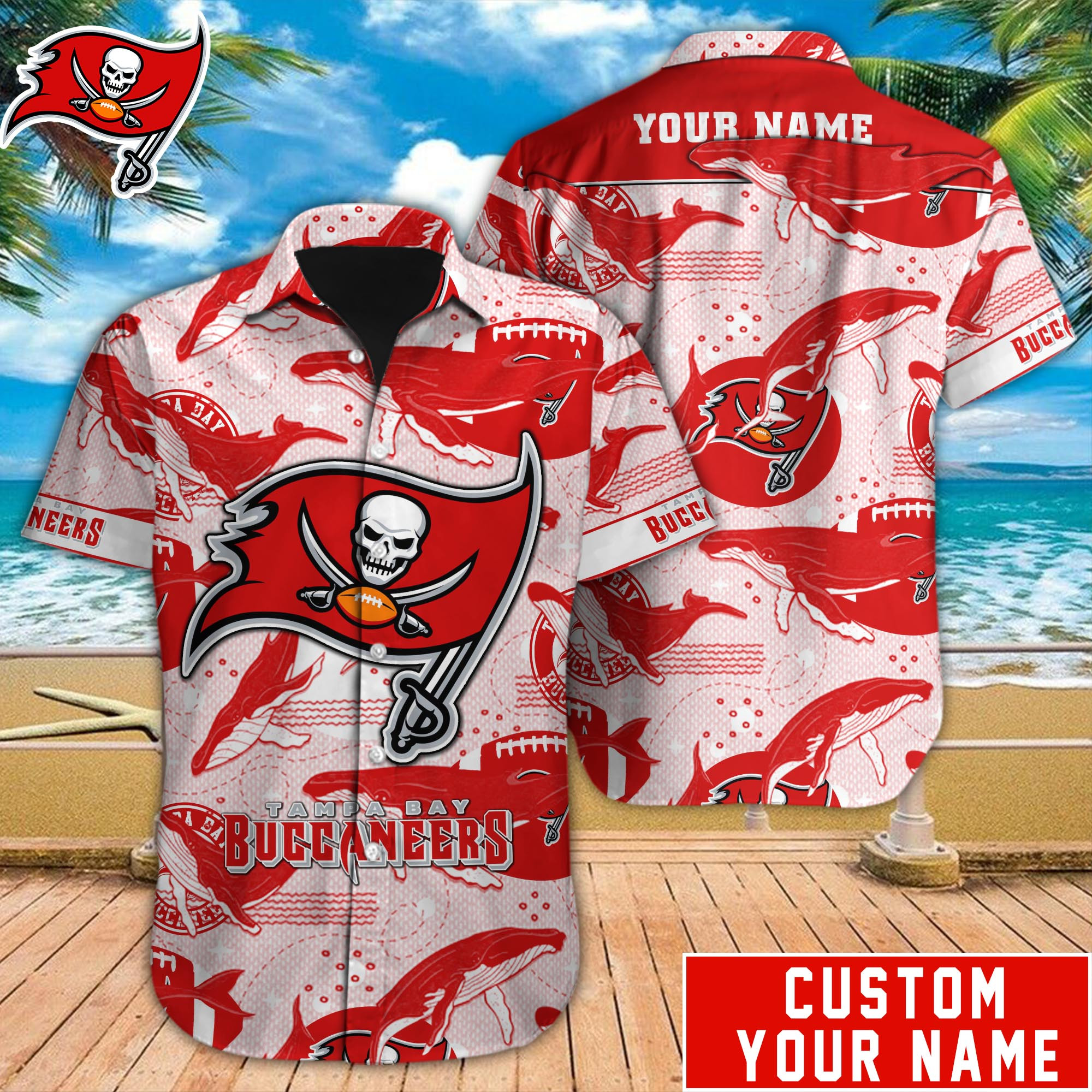 Tampa Bay Buccaneers Nfl-Hawaiian Shirt Custom M-40576