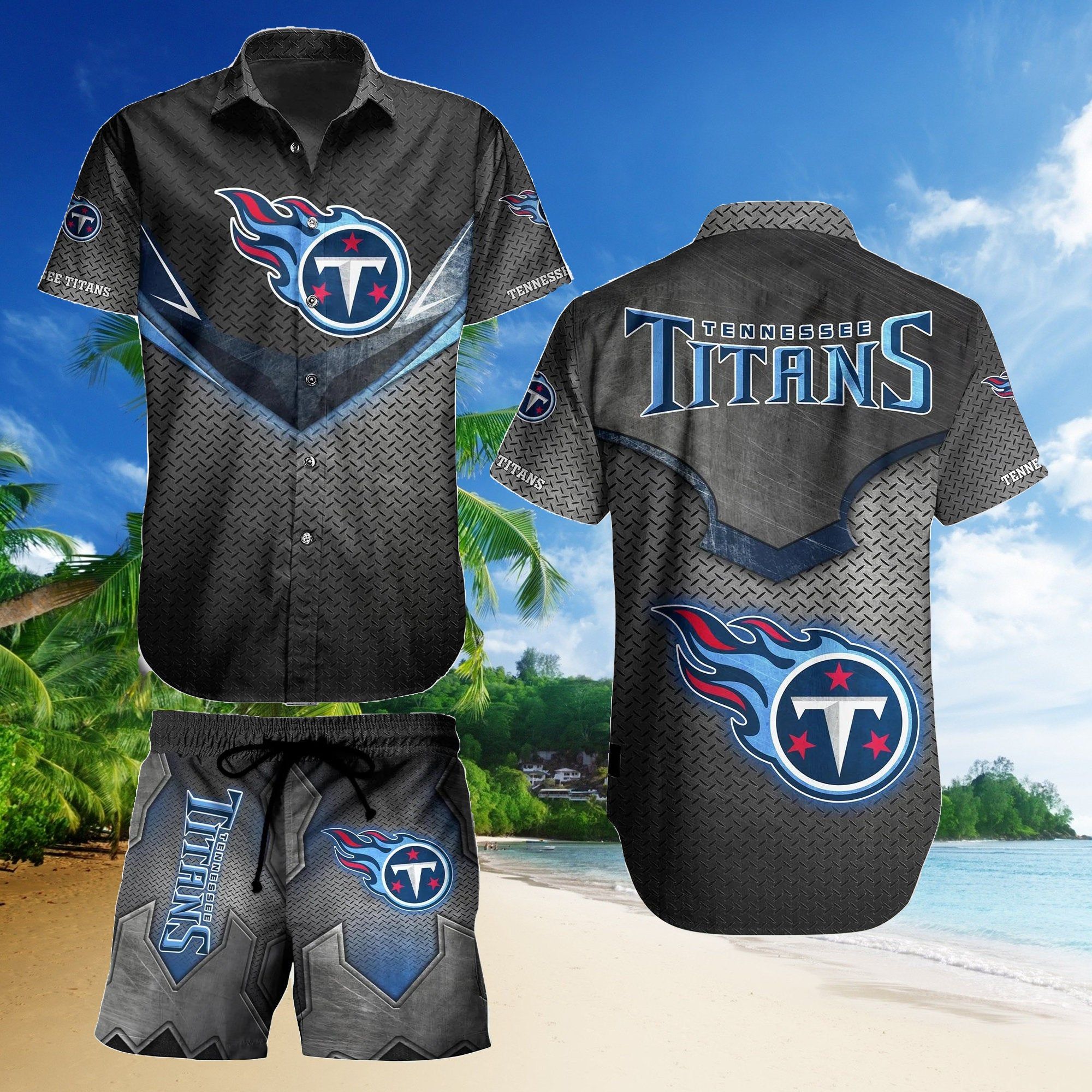 Tennessee Titans Nfl Hawaiian Suite Summer Beach Suite, Nfl Fan Gift Thw079