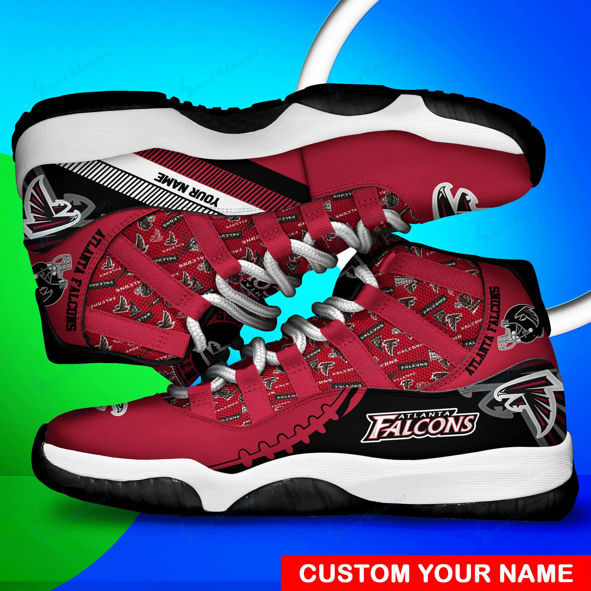 Atlanta Falcons Personalized Ajd11 Sneakers Bg152