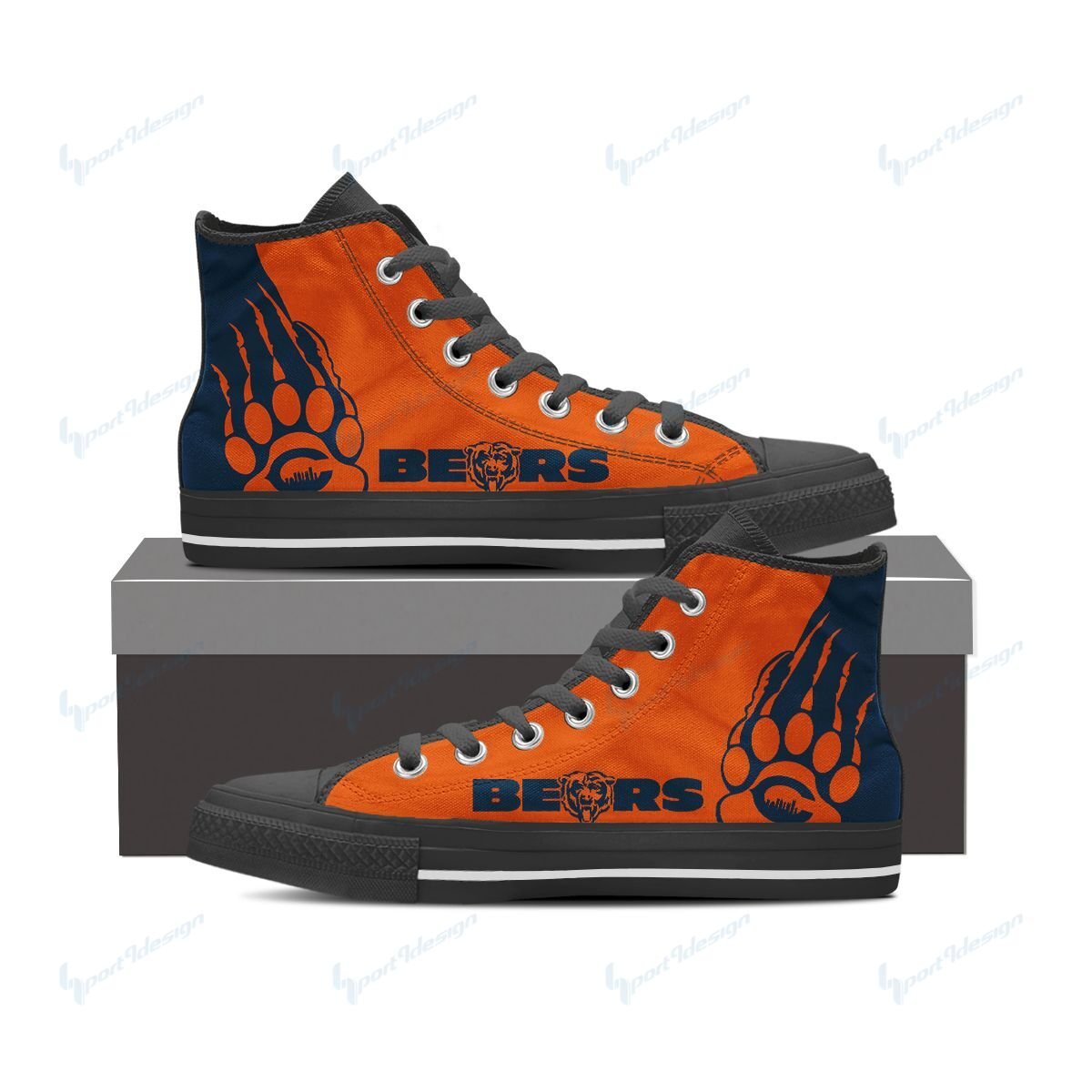 Chicago Bears High Top Shoes 015