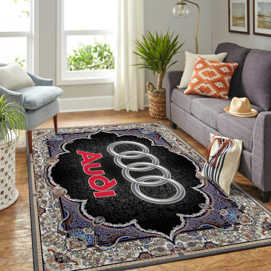 Audi Rug Room Carpet Sport Custom Area Floor Home Decor