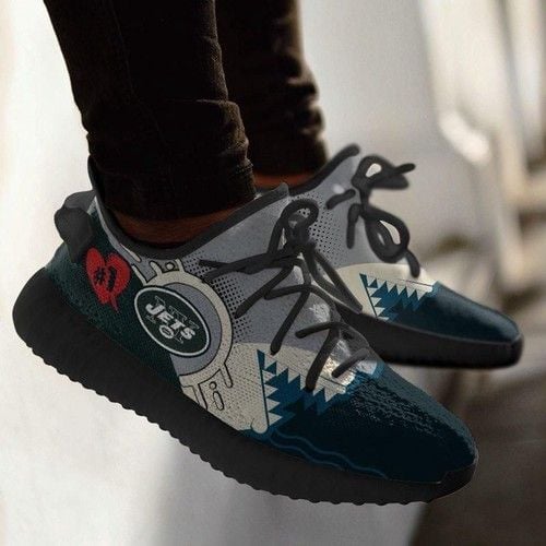 Shark New York Jets Nfl Yeezy Boost 350 V2 Shoes