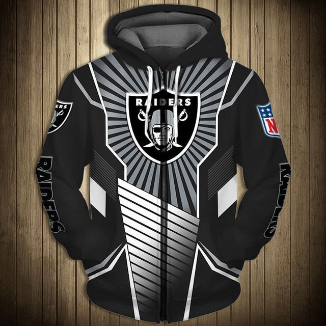 Las Vegas Raiders Sunlight Casual Zipper Hoodie – Donelanetop Store