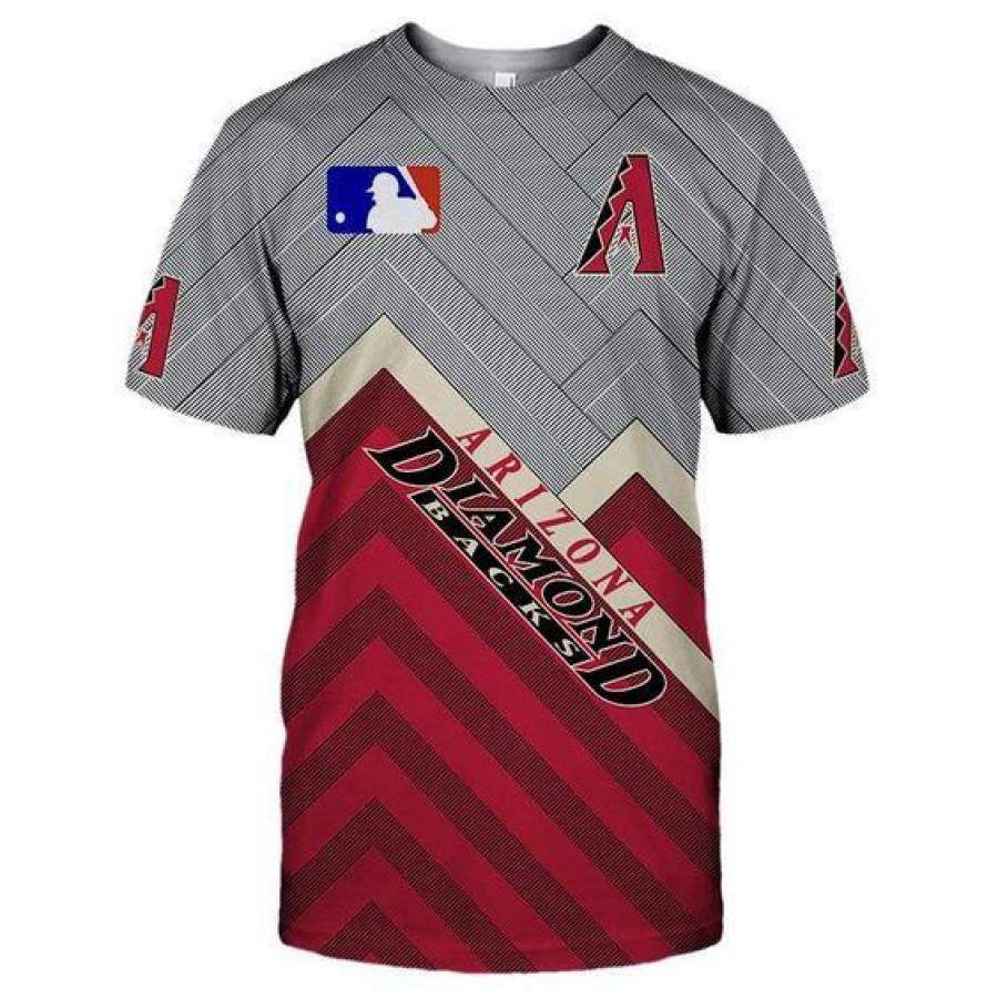 Arizona Diamondbacks T-Shirt 3D All Over Print Custom 3D Kansas City Chiefs Graphic Printed 3D T-Shirt 3D All Over Print All Over Print Tee For Men For Women