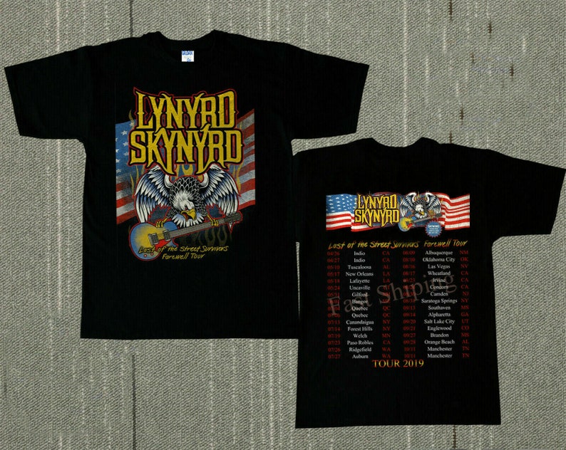 Vintage Lynyrd Skynyrd Tee Shirt Farewell Tour Gildan Tshirt