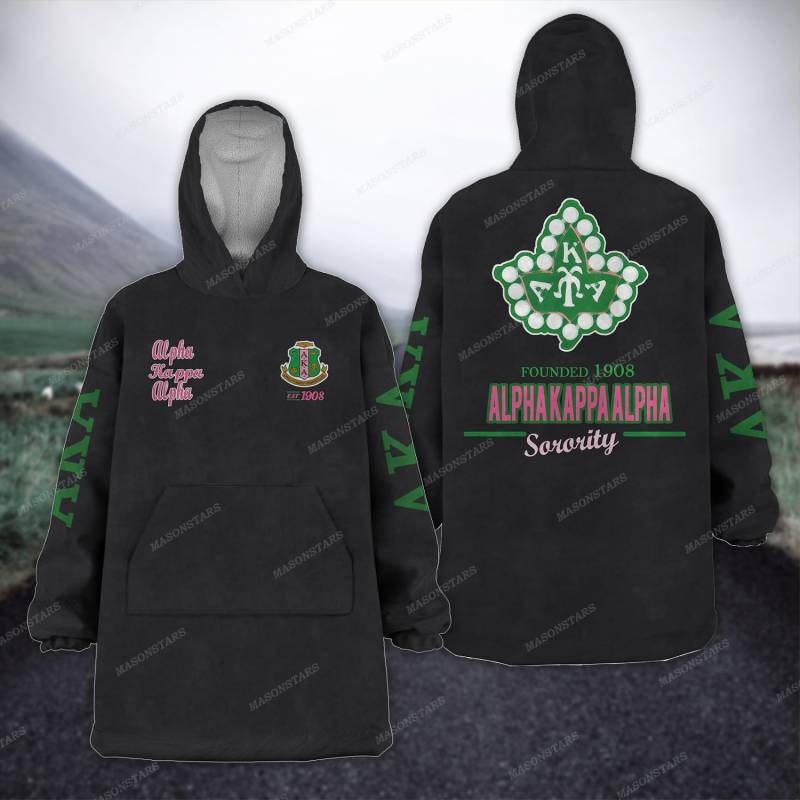 ALPHA KAPPA ALPHA FLEECE LAZY PAJAMAS HOODIE 2032020 – Smileteeshirt Store