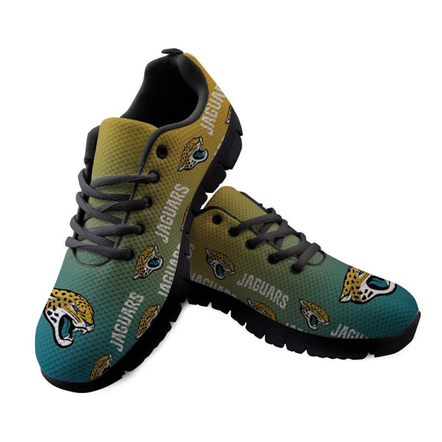 Jacksonville Jaguars Sneakers Repeat Print Logo Low Top Shoes