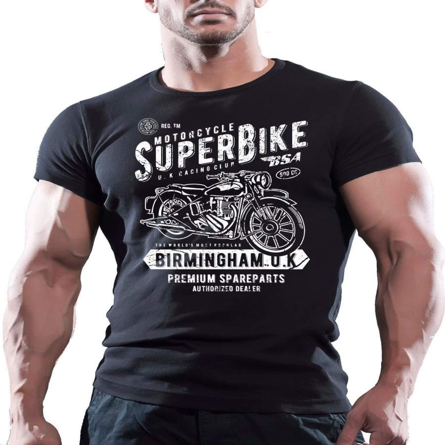 Super Bike Motor Vintage Biker T-Shirt Motorcycle Motors Spirit T Shirt Tee