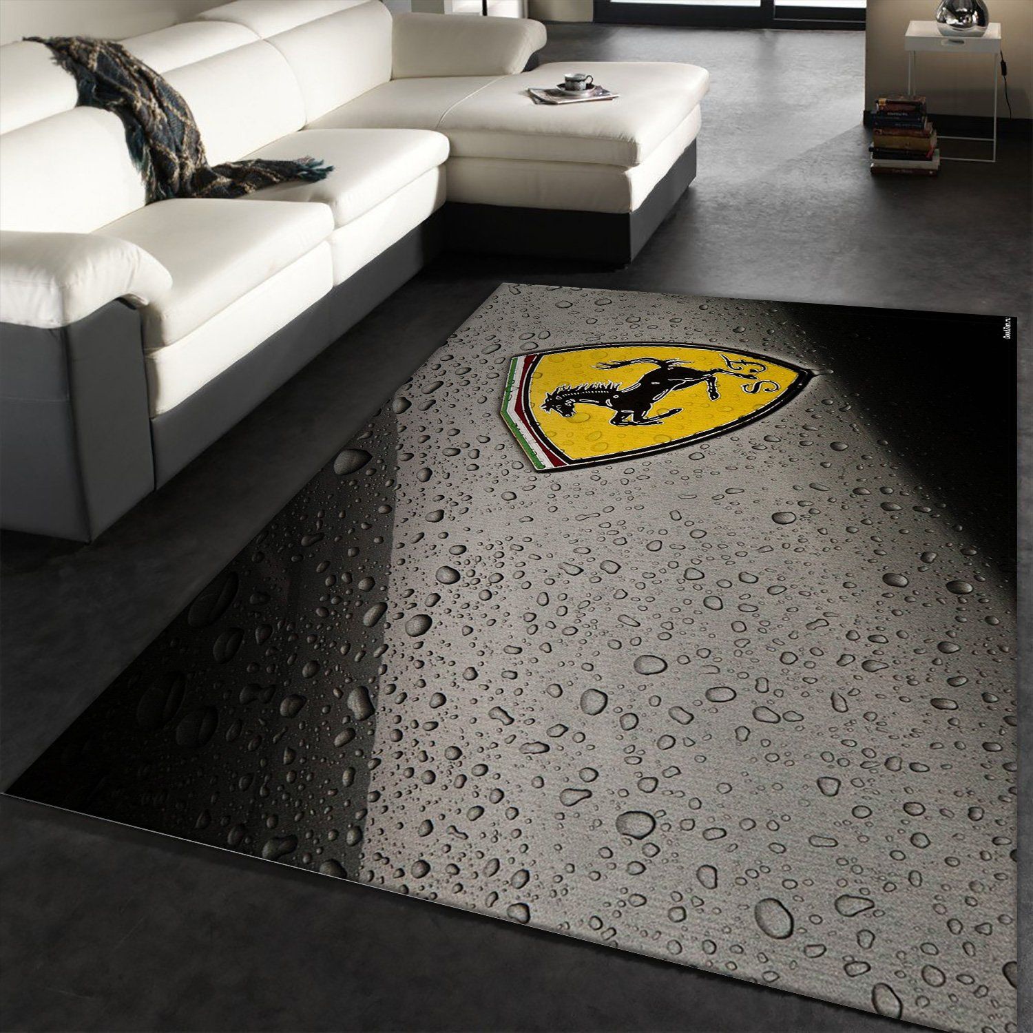 Logo Ferrari Rug Living Room Christmas Gift US Decor