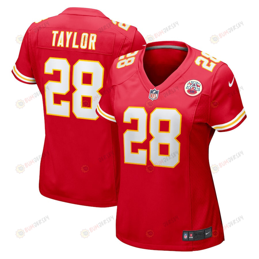 Keith Taylor 28 Kansas City Chiefs Game Women Jersey – Red