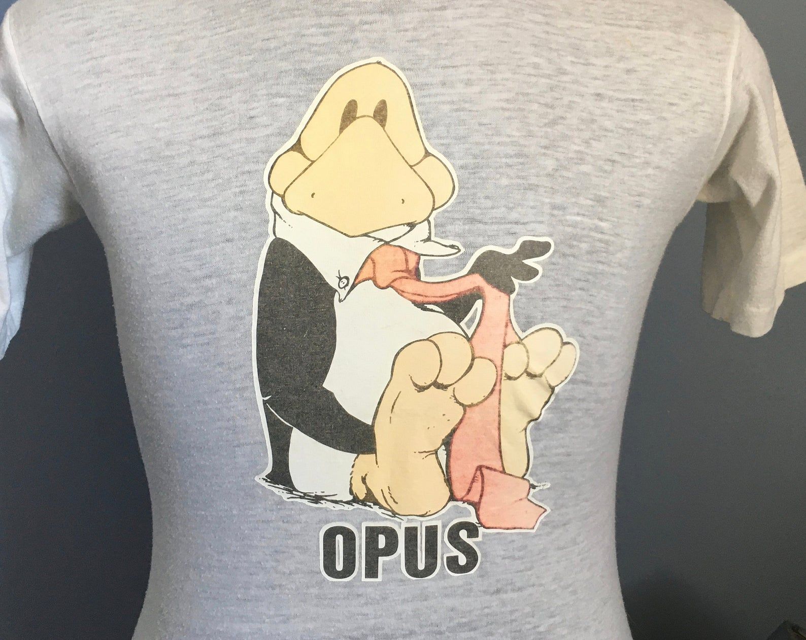 80s Vintage Opus Bloom County Iron-on Comics Cartoon T-shirt –