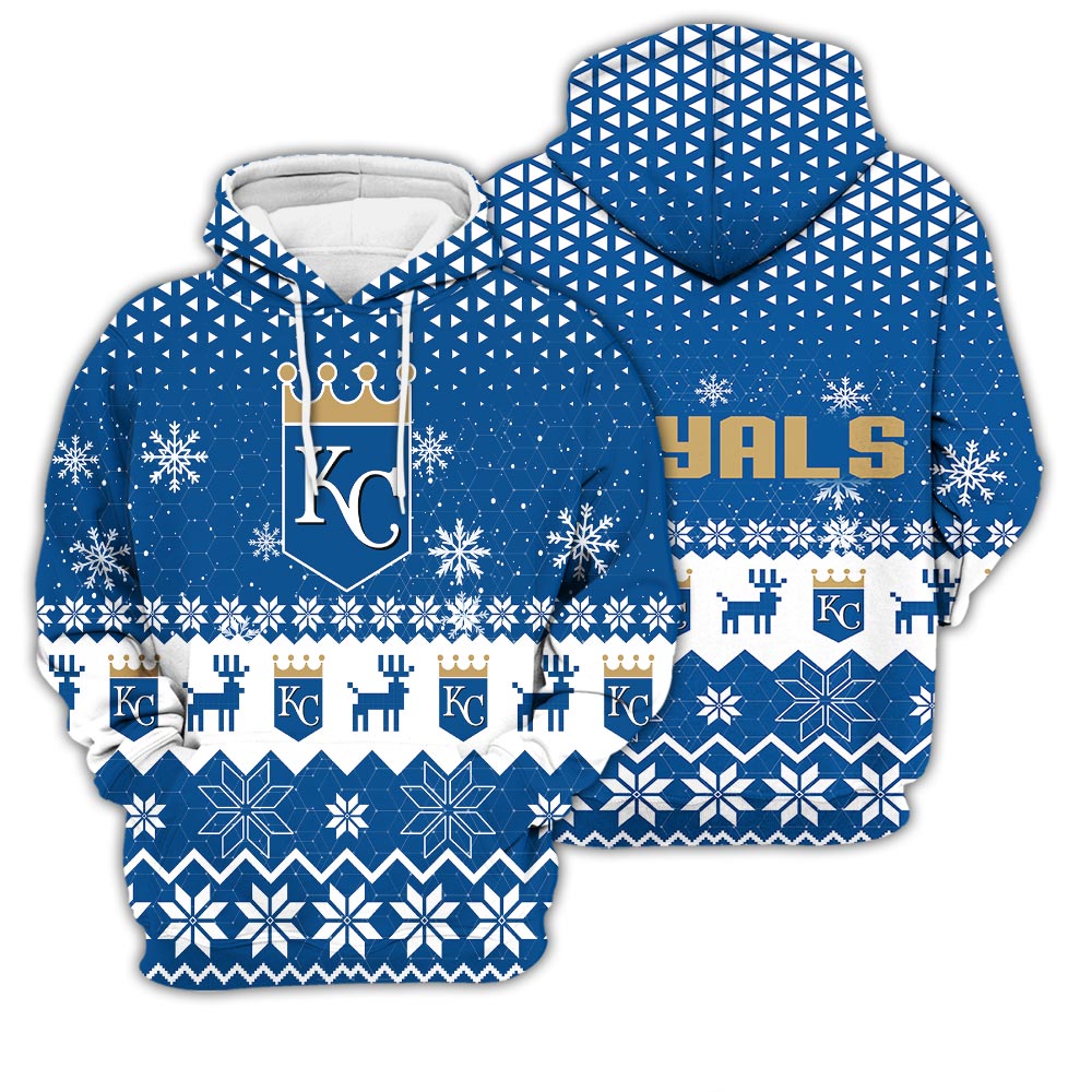 Kansas City Royals Sports Football American Ugly Christmas Sweater New Trends For Fans Club Gifts Unisex 3D Hoodie